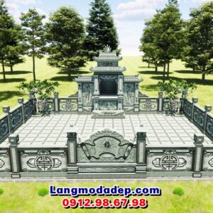 Khu lăng mộ đá xanh rêu đẹp KLM 101