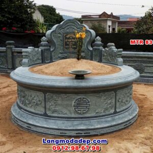 Mộ đá tròn đẹp MTR 83