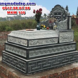 Mộ đá tam cấp đẹp tại An Lão Hải Phòng