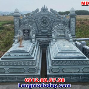 Mộ đá đôi 3 -5 cấp riêng tách biệt MDD 61