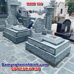 Mộ đá đơn giản đẹp nguyên khối