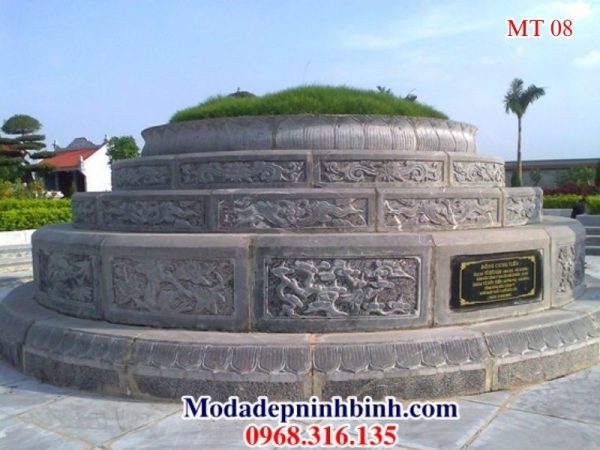 Mộ tổ đá xanh khối dòng họ – MT 08